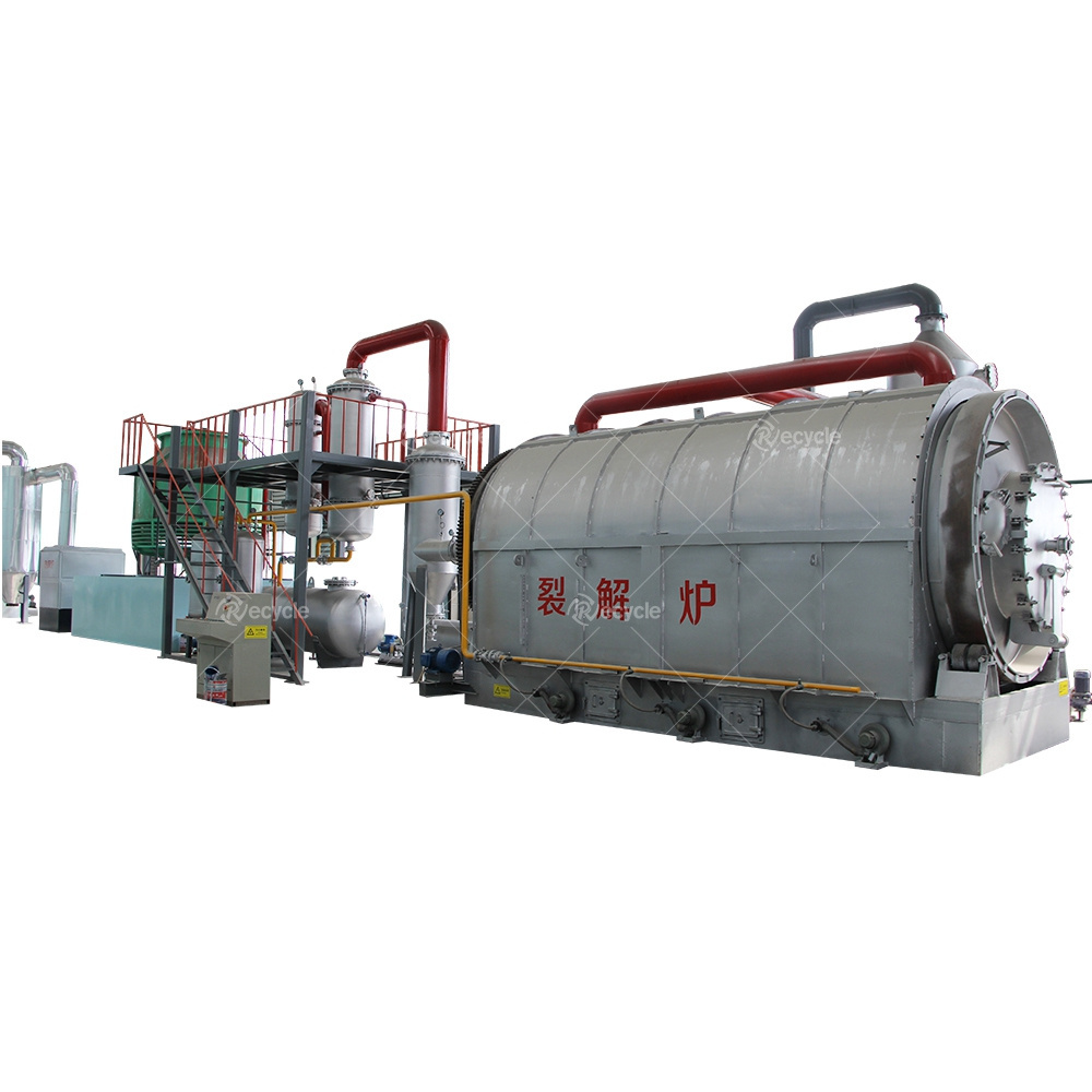 Beston Group BLL-30 Fully Continuous Waste Tyre Pyrolysis To Fuel Oil Plant With Automatic Tyre Shredder Machine