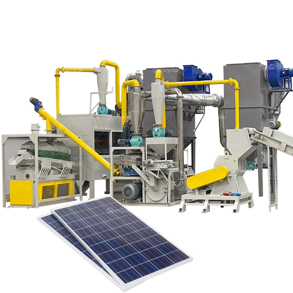 Hot Sale Solar Panels Recycling Line Solar Panel Crushing Machine