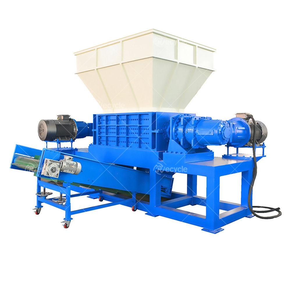 Scrap Metal Steel Aluminum Cans Recycling Shredder Machine/2 Shaft Paper Cardboard Tyre Shredder