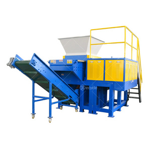 Small Recycling Waste Plastic Crusher Industrial Double Single Shaft Metal Wood Shredder