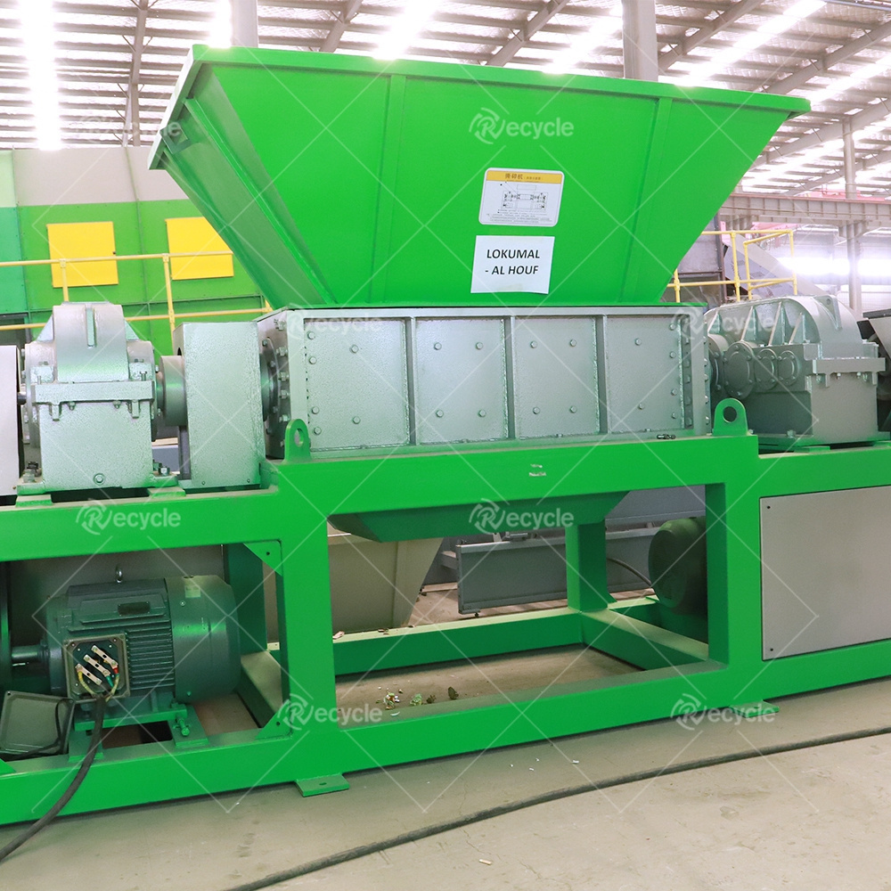 Heavy Duty Double Shaft Domestic Waste Garbage Shredder 2 Shaft Scrap Metal Shredder Machine