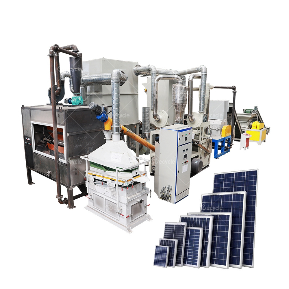 Hot Sale Solar Panels Recycling Line Solar Panel Crushing Machine