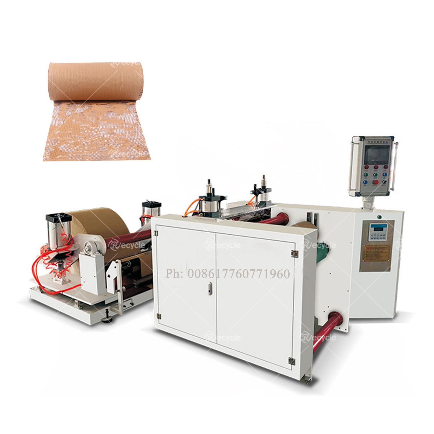 Honeycomb Paper Wrapping Cutting Making Machine Honeycomb Kraft Paper Bubble Board Wrap Produce Machine