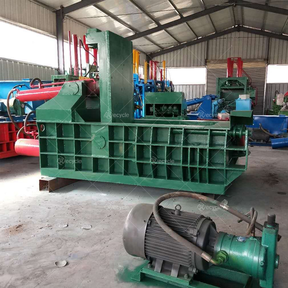 Scrap Steel Metal Compactor Baler Hydraulic Pressure Scrap Metal Press Baling Machine