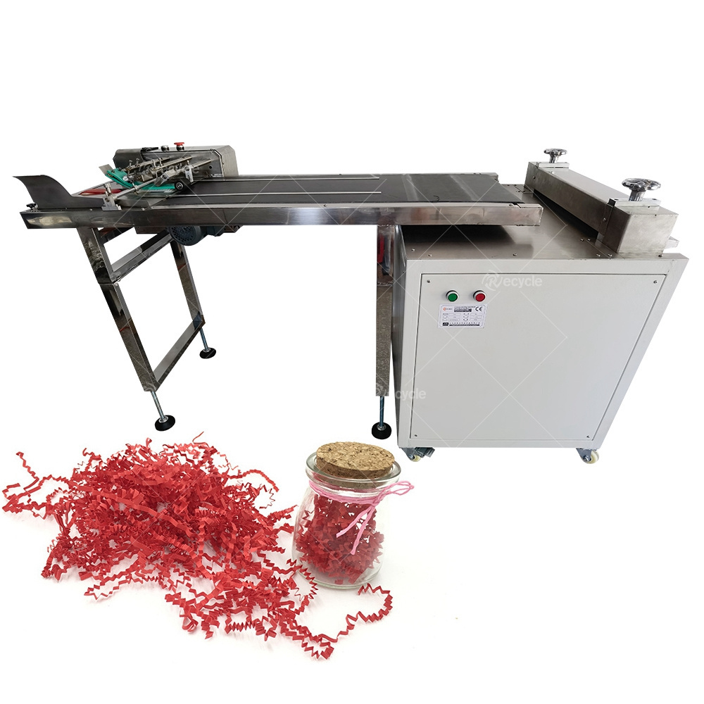 Crinkle Paper Shredding Machine Small Crinkle Cut Paper Machine Gift Box Raffia Shredder