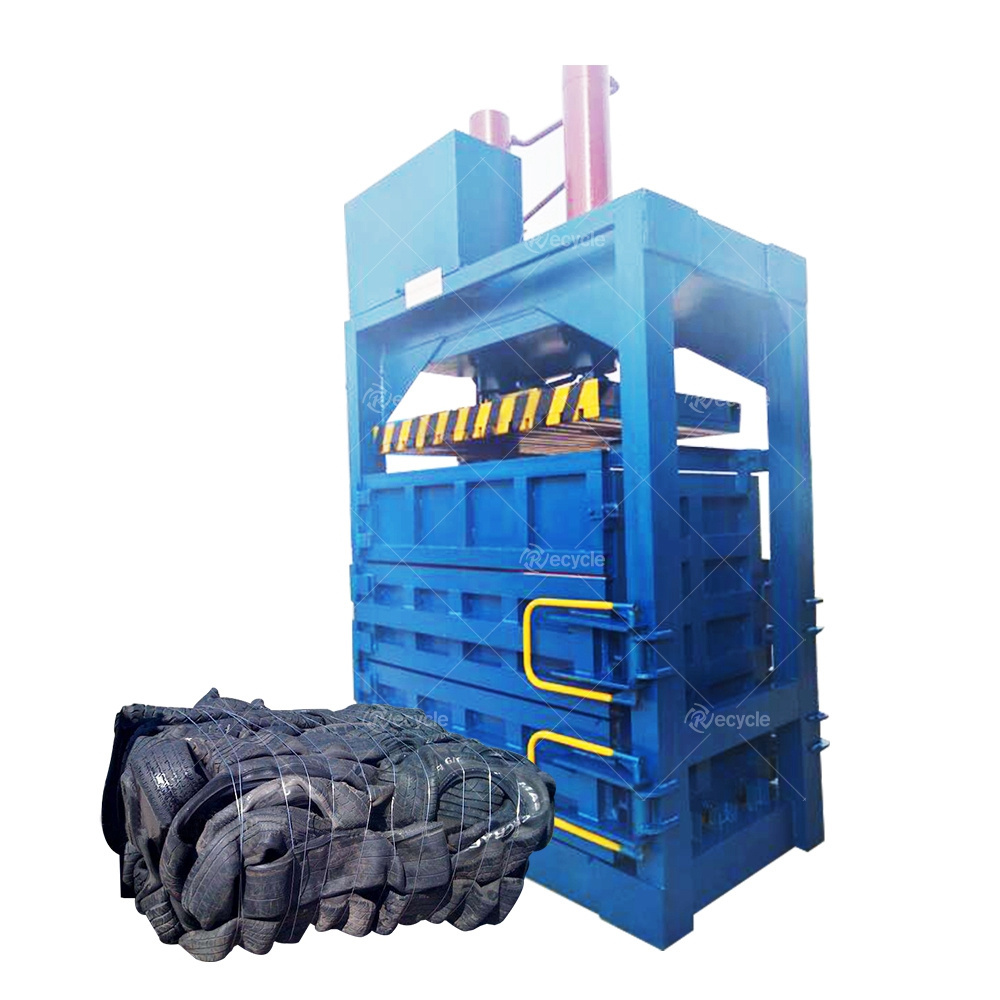 Mini Square Hydraulic Waste Paper Plastic Bottle Cardboard Aluminum Can Scrap Metal Baler Baling Machine for Sale