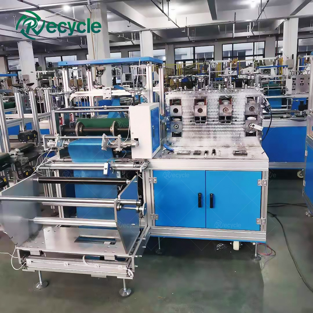 Disposable Fully Automatic Shoe Cover Production Machine Nonwoven Surgical Plastic PE Overshoes Making Machine