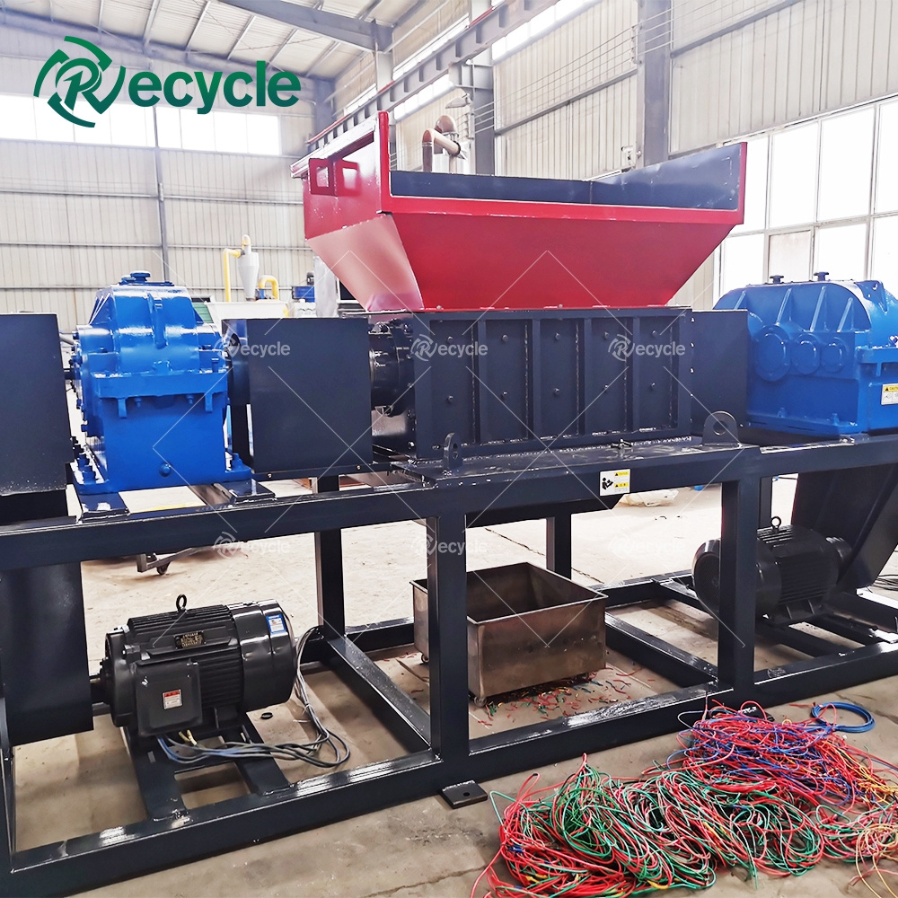 Organic Waste Shredder/Commercial Cabbage Shredder/Shredder Plastic Household Small Hammer Mill Double Shaft Recycled Industry