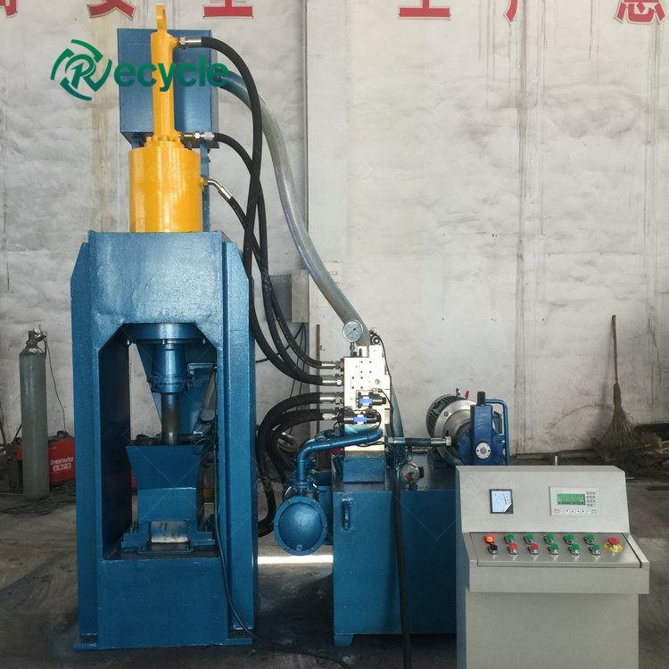 Automatic Sawdust Briquetting Press Metal Chip Briquette Machine For Steel Chips