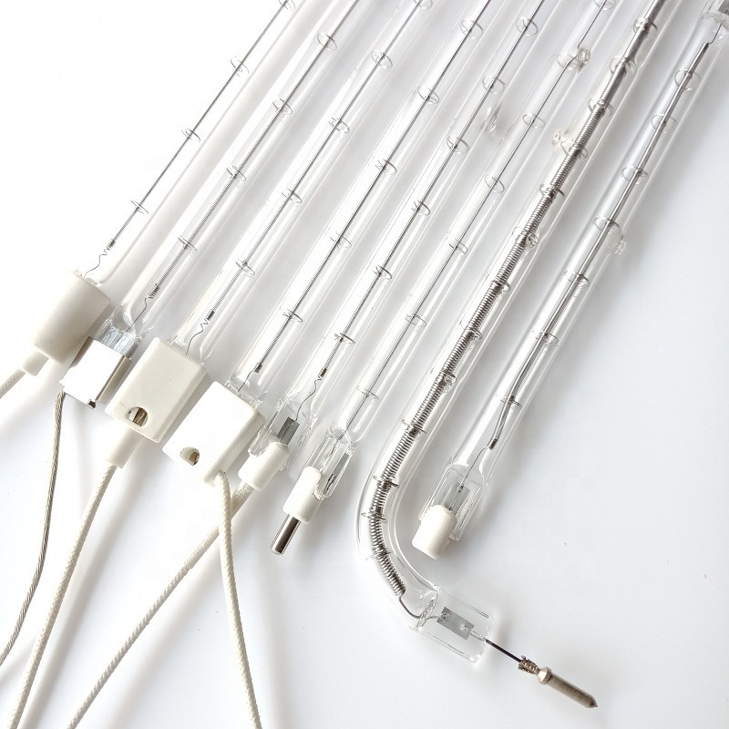 Indoor Quartz glass heater heating element Infrared light Halogen lamp heater for Thermoforming