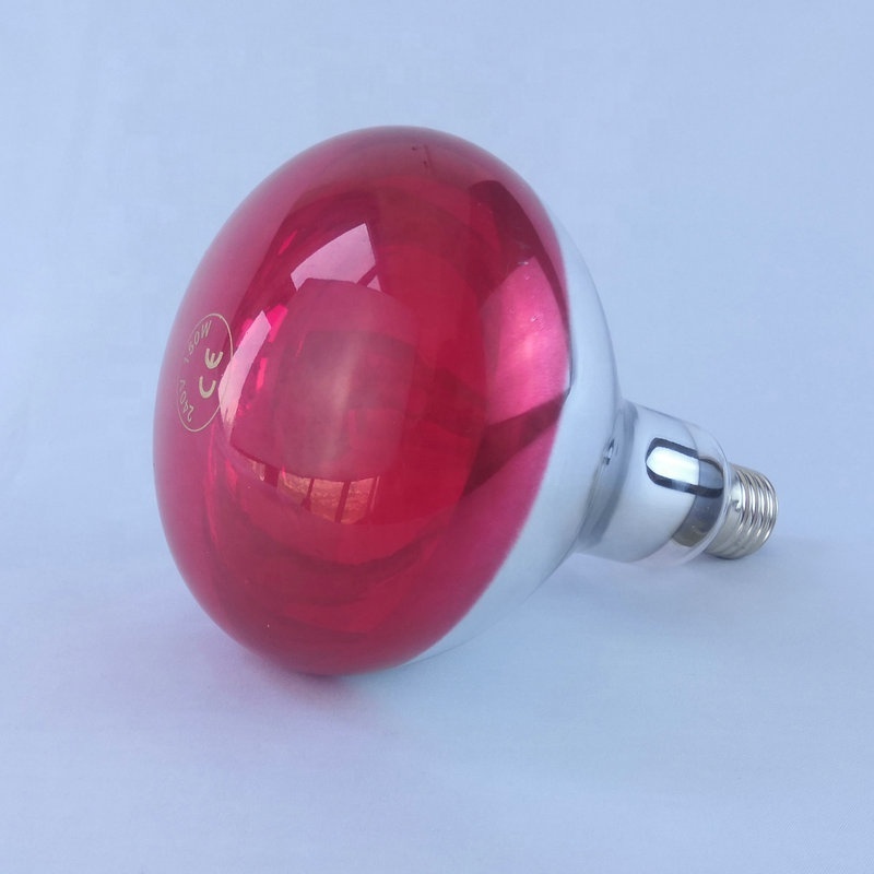 Made in China Dark red glow soft warm white Infrared heating bulb CE ETL breeding heat Chicken lamp for poultry farms