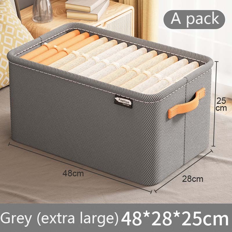 2024 Hot Selling New Storage Boxes Bins Collapsable Fabric Storage Box Wardrobe Clothing Organizer