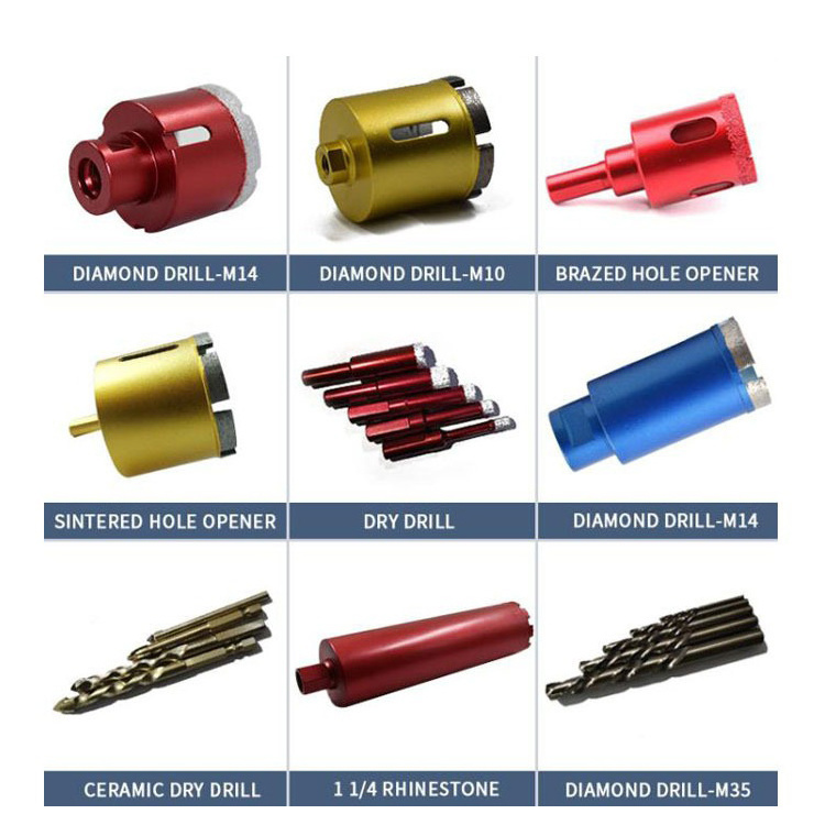 Vacuum brazed 60mm diamond core drill bit crown drill hole saw marble core bit for granite ceramic tile porcelain