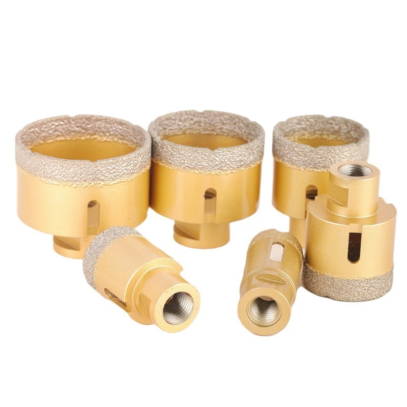 Vacuum brazed 60mm diamond core drill bit crown drill hole saw marble core bit for granite ceramic tile porcelain