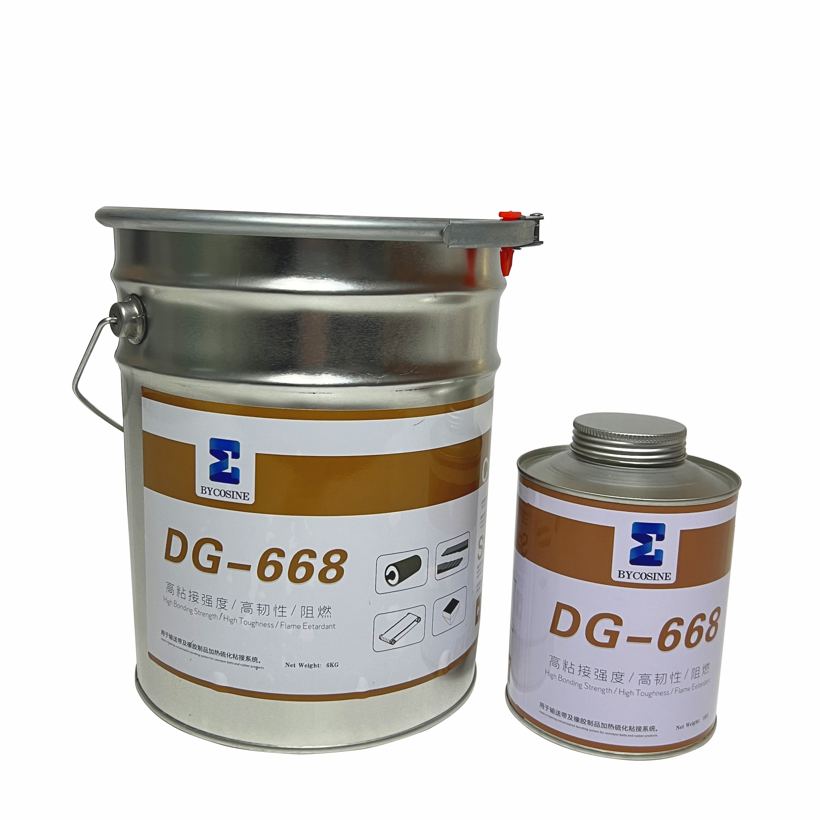 Rubber conveyor belt vulcanized cement fabric glue