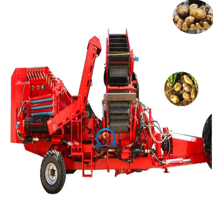 hot sale potatoes harvest machinery 4u-1 single row potato harvester mounted tractor uesd farm machine