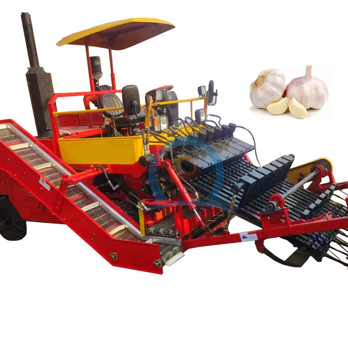 hot sale garlic combine harvester/automatic garlic root cutter/garlic combined harvester