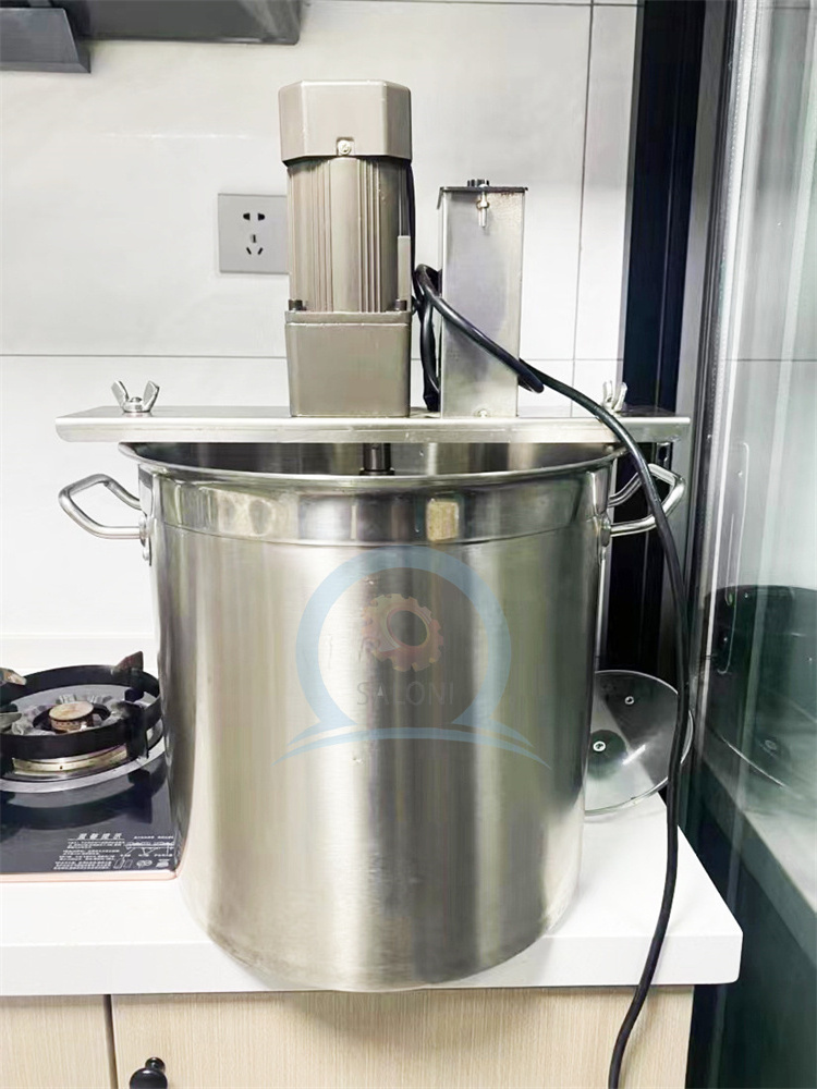 stainless steel tank with mixer heating juice jam sauce syrup mixing machine