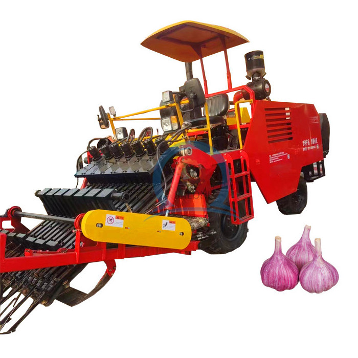 hot sale garlic combine harvester/automatic garlic root cutter/garlic combined harvester