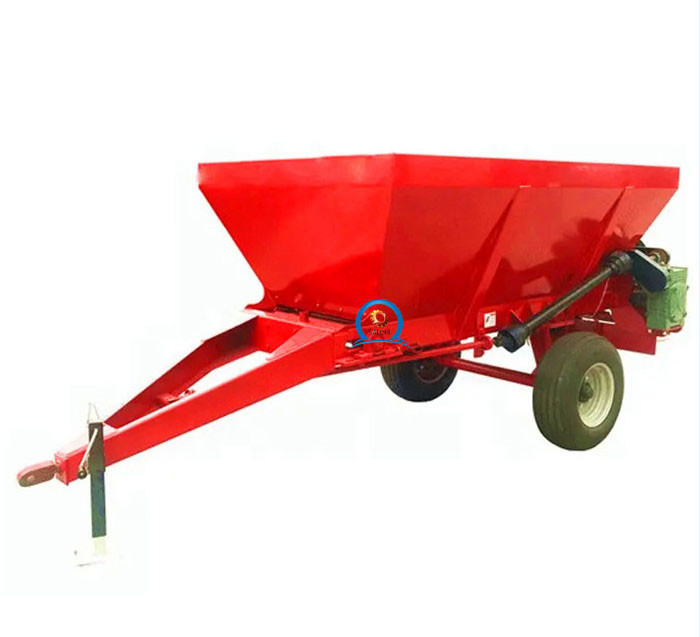 hot sale 2.5tons multifunctional tumbril fertilizer sand salt spreader dung cart manure cart spreader for tractor