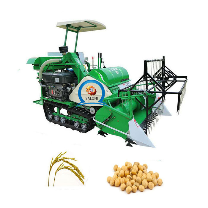 hot sale  small crawler rice harvester, mini soybean harvester mini combine harvester in sri lanka