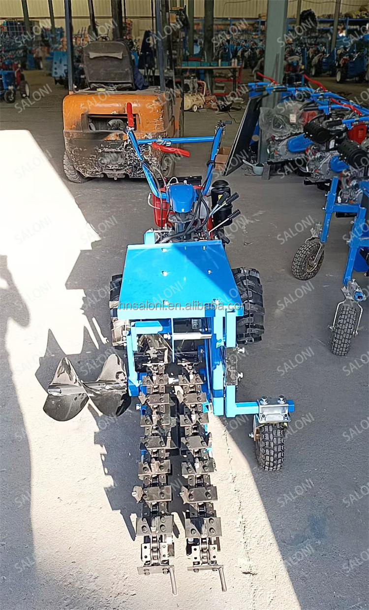 mini trencher /disc trencher tractor mounted /single chain trenche