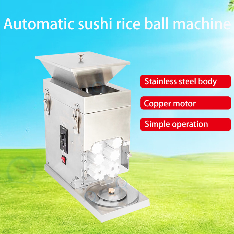 automatic rotary puffed rice ball forming machine sushi onigiri press tool rice ball shaping robot sushi maker machine