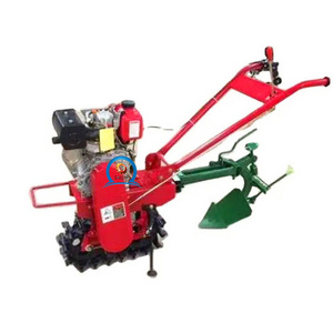 hot sale farm mini diesel walking hand tractor tiller rotary plough machine also named crawler type micro-tiller