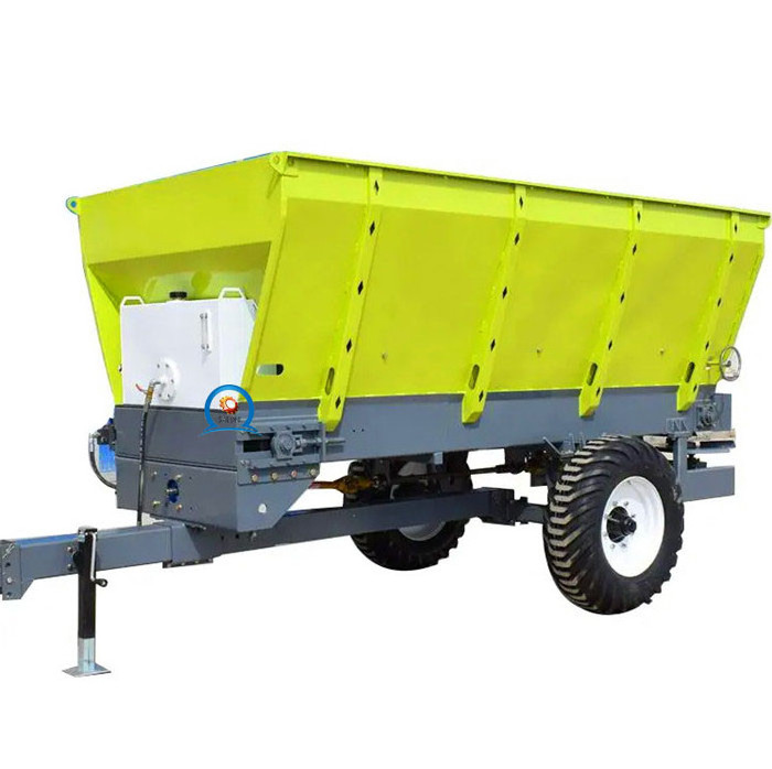 hot sale 2.5tons multifunctional tumbril fertilizer sand salt spreader dung cart manure cart spreader for tractor