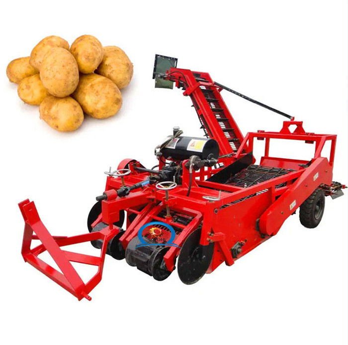 hot sale potatoes harvest machinery 4u-1 single row potato harvester mounted tractor uesd farm machine