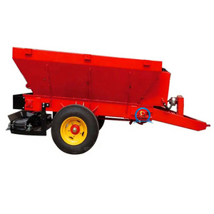 hot sale 2.5tons multifunctional tumbril fertilizer sand salt spreader dung cart manure cart spreader for tractor