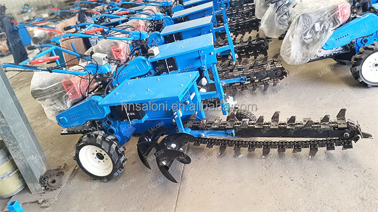 mini trencher /disc trencher tractor mounted /single chain trenche