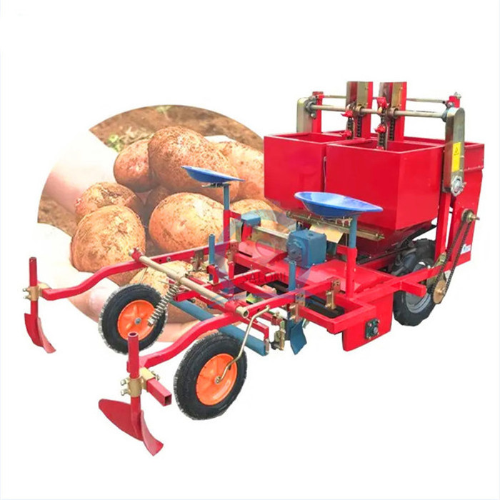 hot sale 2 rows potato planter, potato seeder with fertilizer applicator