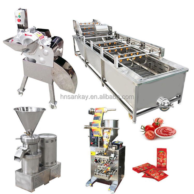 auto industrial sauce maker filling packaging machine Automatic commercial small scale tomato sauce making machine