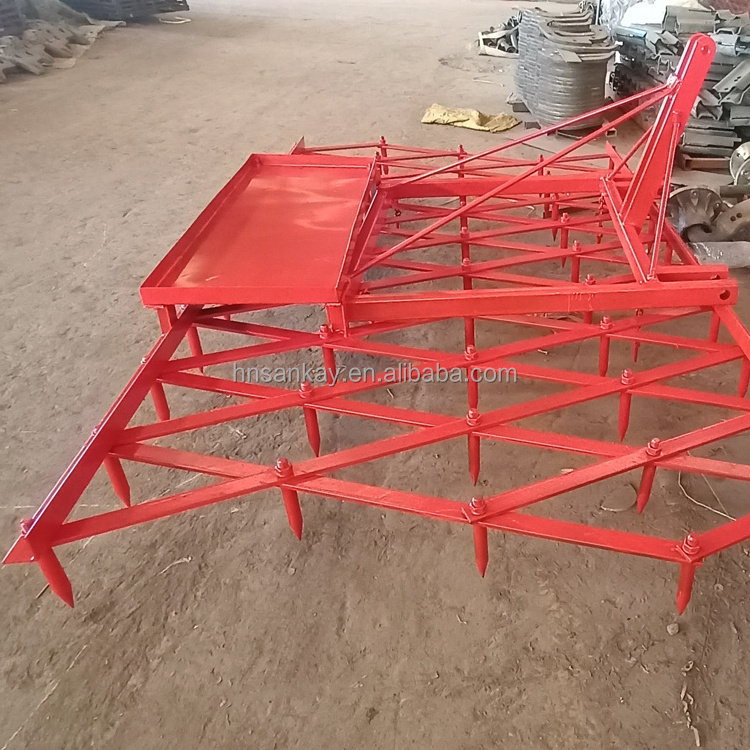 High quality 3Point Spike Tooth Harrow, Tractor Attachment Farm rake with spikes