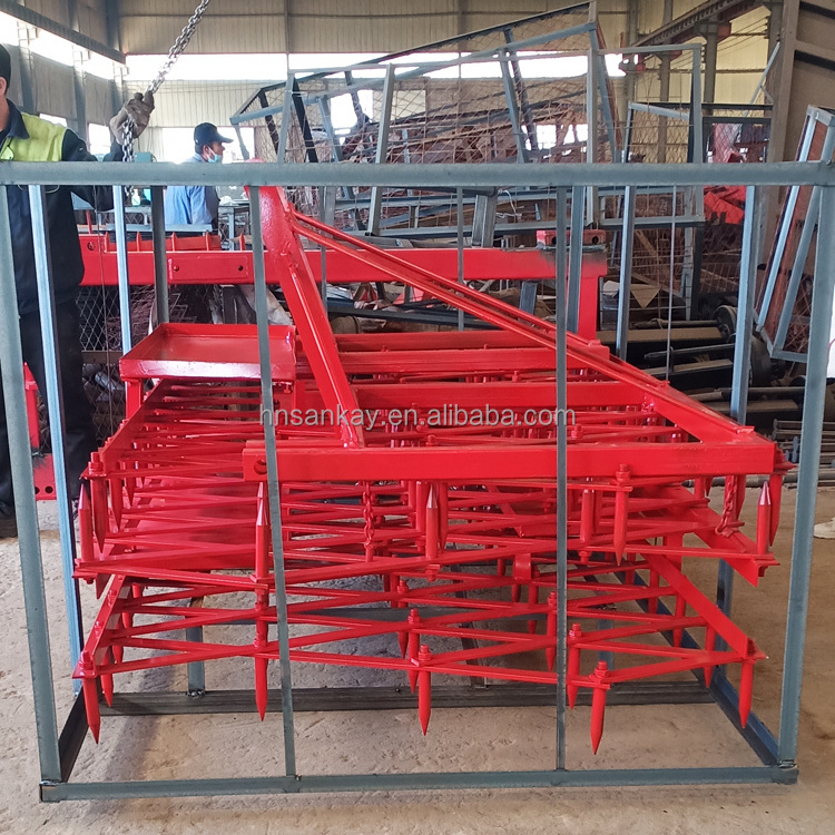 High quality 3Point Spike Tooth Harrow, Tractor Attachment Farm rake with spikes