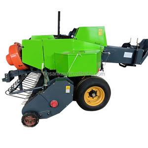 hydraulic silage press baler mini square hay baler grass square baler wrapper machine for sale