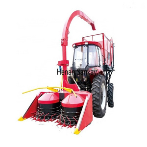 Two rows grass/corn silage harvester/cutting machine