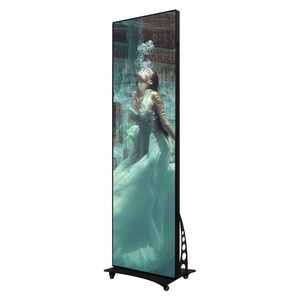 HD LED Indoor Full Color Poster LED Display P1.86 P2 P2.5 P3 Floor Standing Digital Screen Poster LED Screen