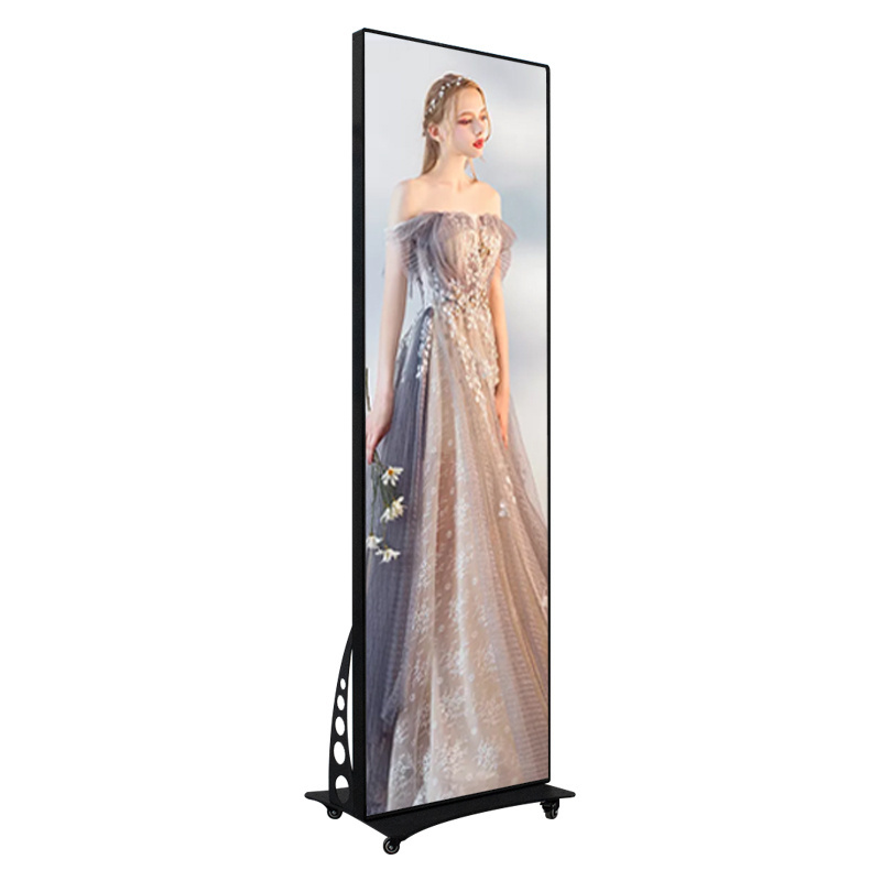 HD LED Indoor Full Color Poster LED Display P1.86 P2 P2.5 P3 Floor Standing Digital Screen Poster LED Screen