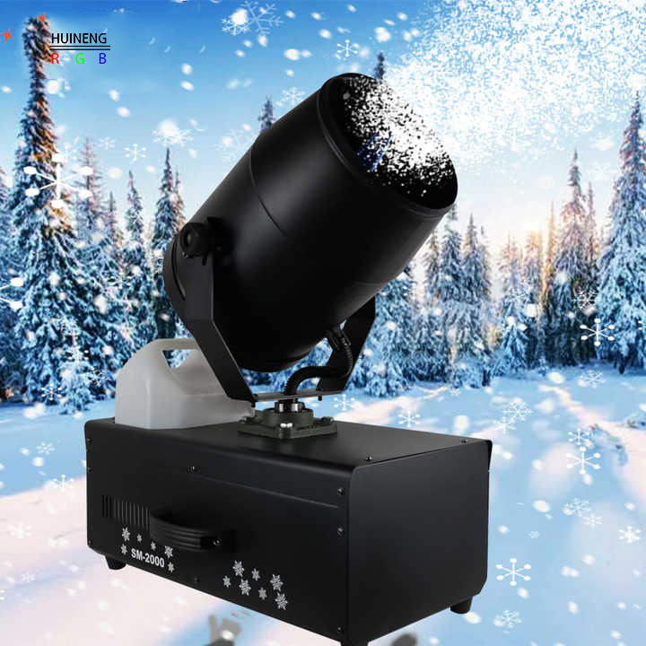 Snow Spraying Machine Moving Head Remote Control Stage Effect Artificial Snow Maker Machine for Christmas Party Event Stage