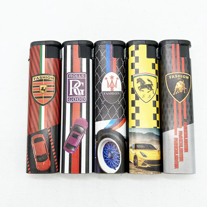 F018 Round Slim Lighter windproof Outdoor Gas Cigarettes Lighters