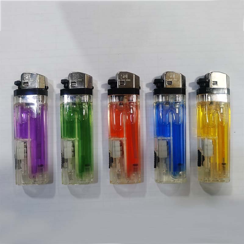 lighter manufacturer pocket Refillable plastic cheap kerosene flint cigarette  LED gas lighters smoking accessories