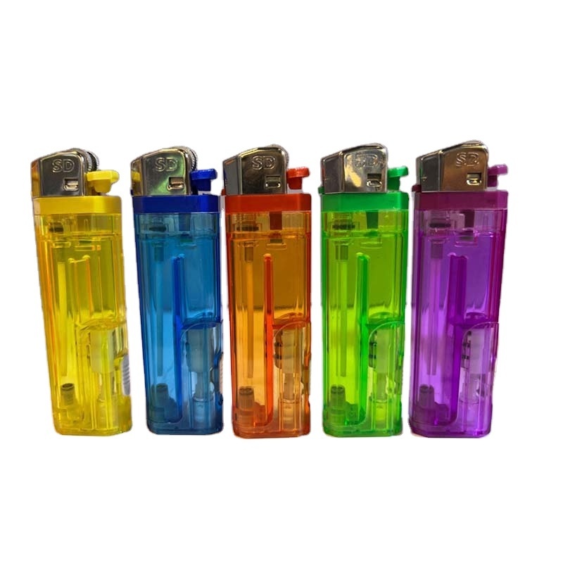 lighter manufacturer pocket Refillable plastic cheap kerosene flint cigarette  LED gas lighters smoking accessories