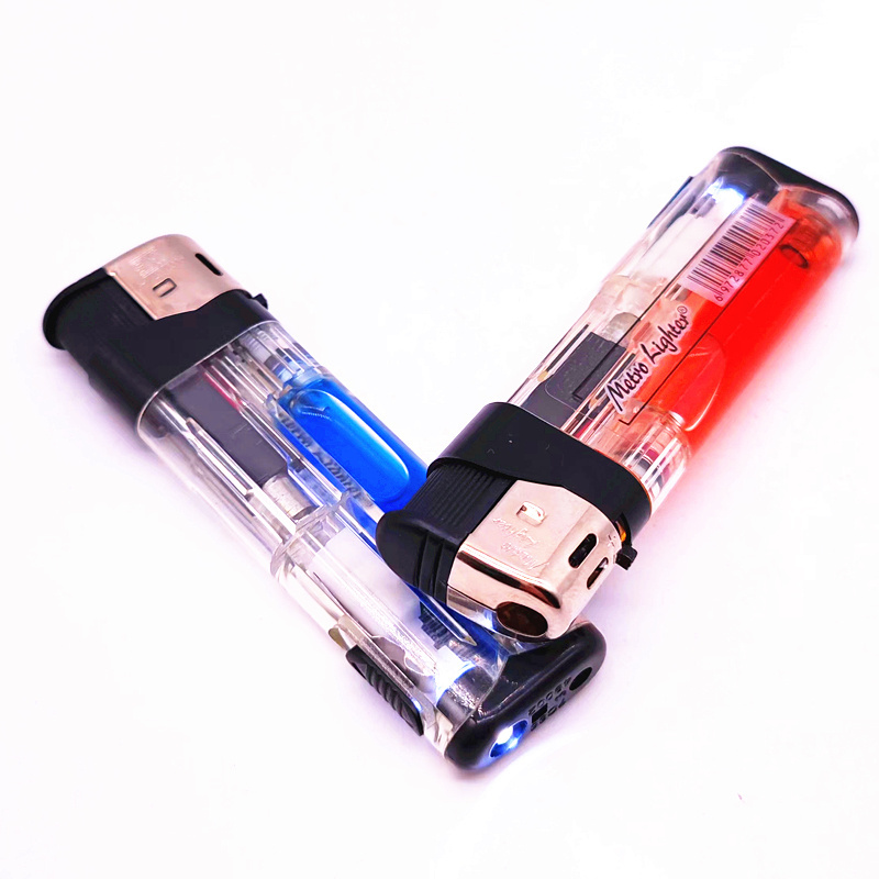 Cheap price L309 gas refillable LED electric flame cigarette lighter