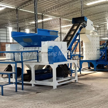 Copper Aluminum Radiator Recycling Line/Scrap Copper Aluminum Radiator Shredder/Scrap Radiator Separating and Cutting Machine