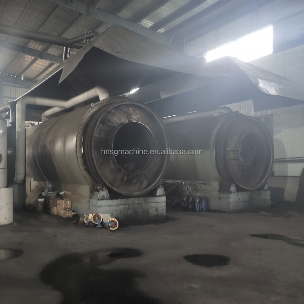 Ce Certificated 15-50tons Fully Automatic Plastic Pyrolysis Plant Continuous Waste Tyre Pyrolysis System