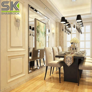 White Classic Wooden Wall Design Faux Marble pvc Wall Panels