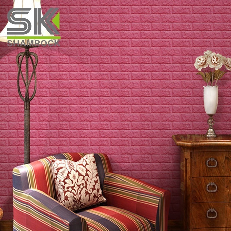 Lower Price Brick Sticker 3d Tiles Wallpaper Self-adhesive Foam Three-dimensional Brick Wallpaper foam