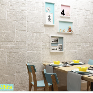 Stone Effect Foam Wallpaper For  Room Decor 3d Wall Stickers